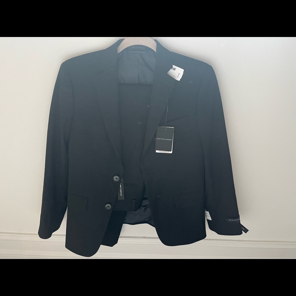 NWT Saks Fifth Avenue Boys Suit - Black